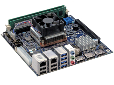 Foto Kontron amplía su portfolio Mini-ITX con una placa madre con procesador Intel® Core™ de cuarta generación soldado.